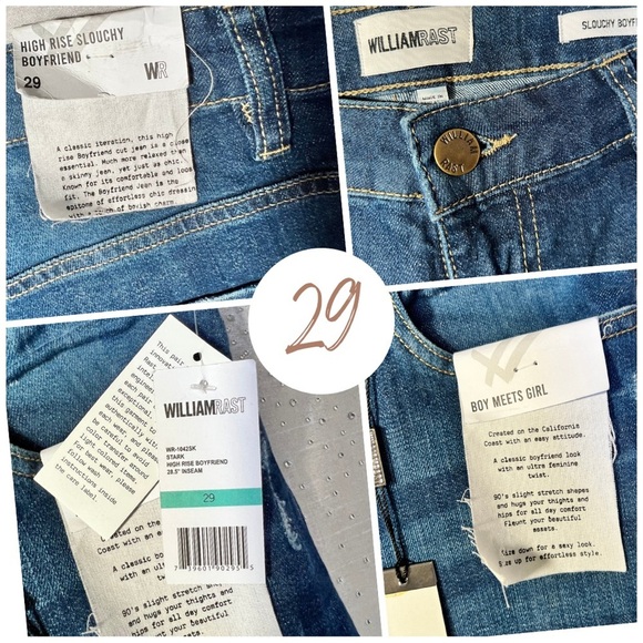 William Rast Slouchy Boyfriend Jeans Size 29 NWT - Picture 6 of 6